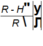 Подпись: R - H" у R  Л 