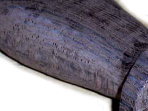 Крепление лезвия в цельную деревянную рукоять