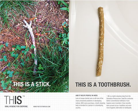 Палочка мисвак —органическая зубная щётка