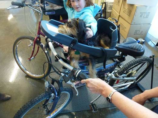 Велосипедное седло для перевозки собак