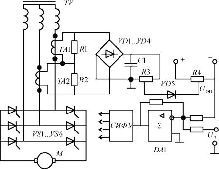 Электромеханические характеристики системы преобразователь-двигатель с токовой отсечкой