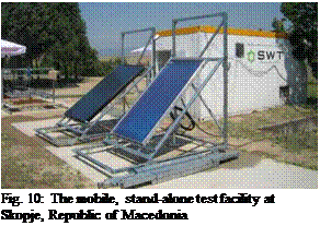 Подпись: Fig. 10: The mobile, stand-alone test facility at Skopje, Republic of Macedonia 