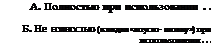 Подпись: А. Полностью при использовании . . Б. Не ЕОЛНОСТЬЮ (кладка «впусто- шовку») при использовании . . . 