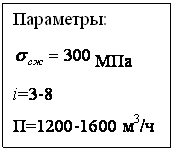 подпись: параметры:
 мпа
i=3-8
п=1200-1600 м3/ч
