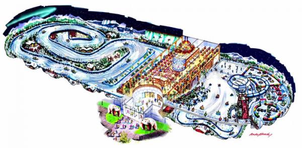 Snow and water park