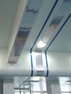Дюралевые реечные потолки - реально сберегают электроэнергию!