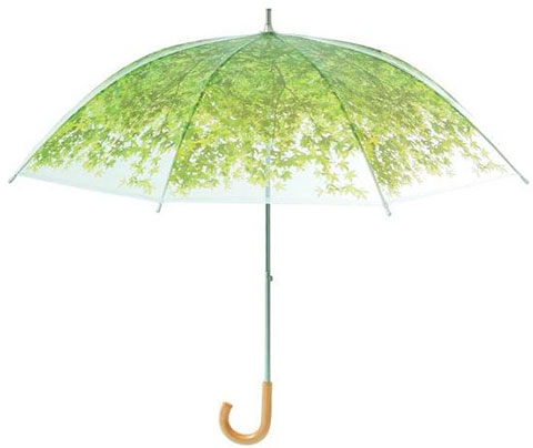 Японский зонтик с эко-принтом для романтиков