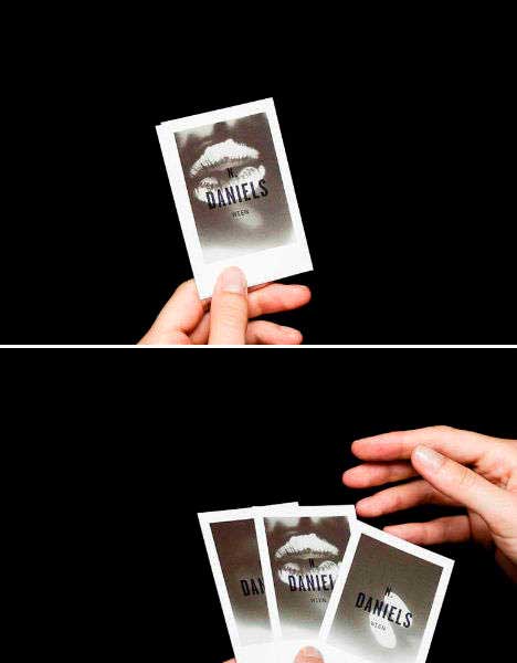 Необыкновенные визитки: теплочувствительные визитные карточки-полароиды
