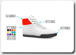 Он-лайн платформа -конструктор обуви: сделай сам кроссовки — для себя и другим