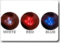 Светодиодные серьги: «камушки» с LED подсветкой