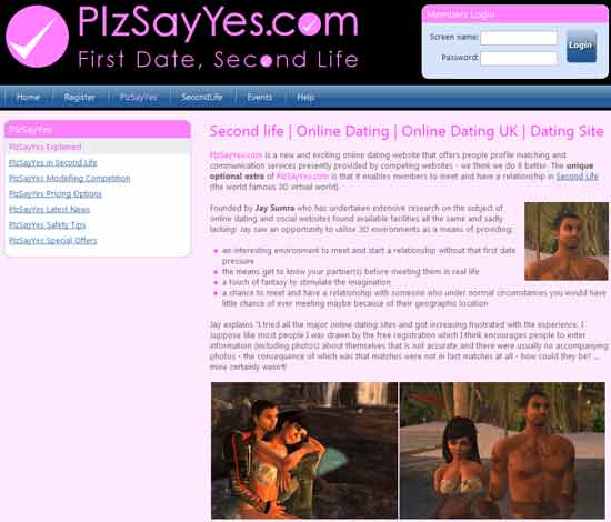 Веб-сайт виртуальных знакомств