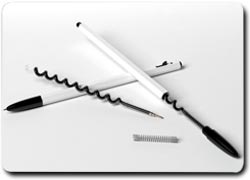 Шариковая ручка со спиралевидным стержнем
