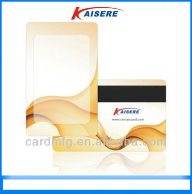 Reprintbale plastic card with thermal prining